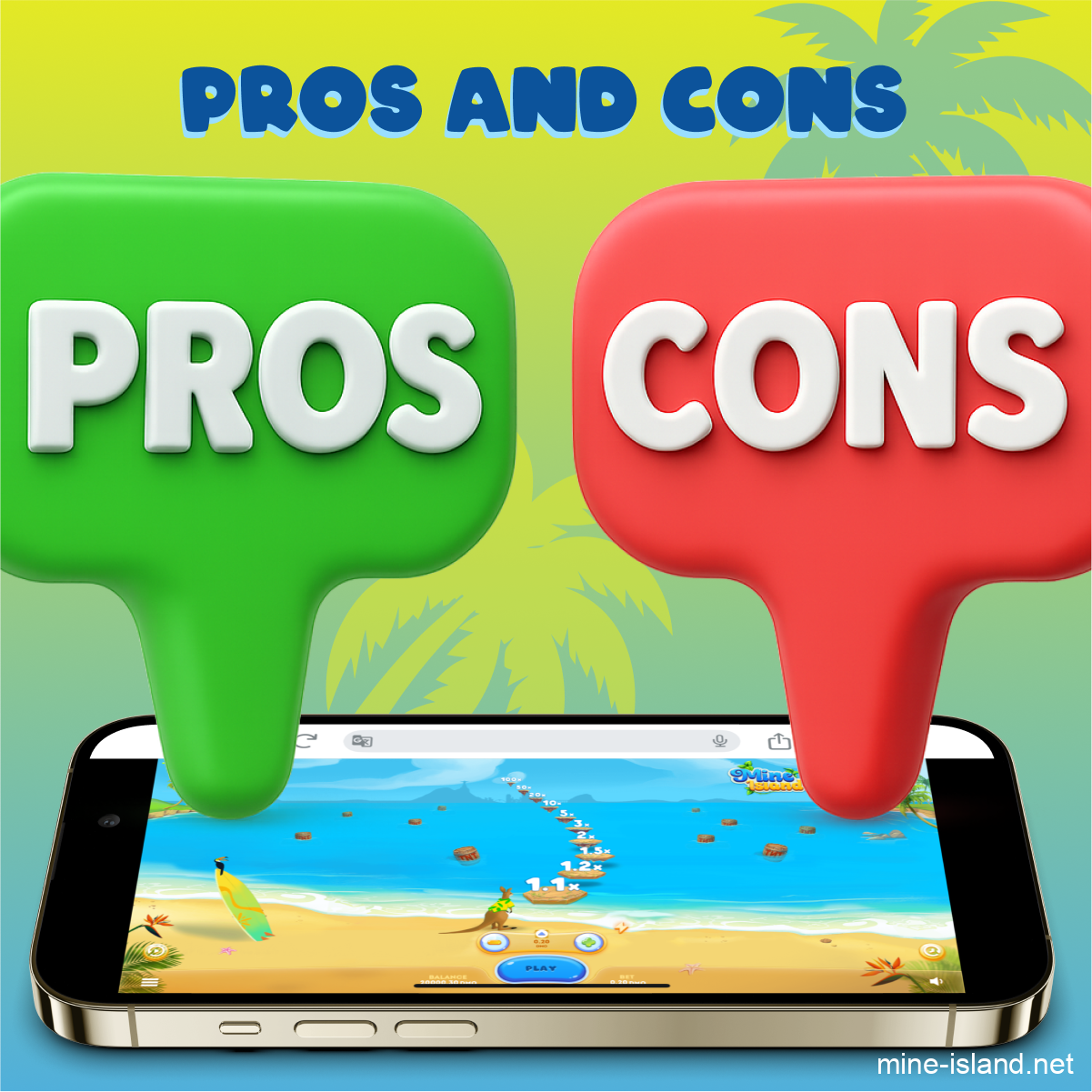 Mine Island game pros and cons